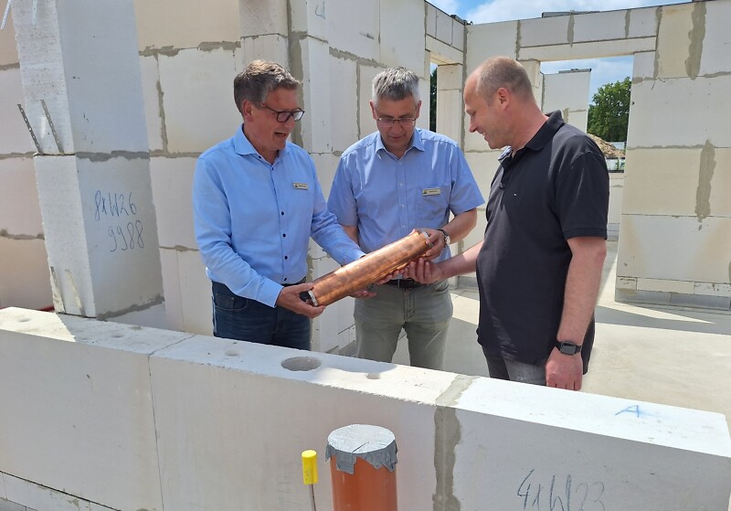 Grundsteinlegung Strandbadweg 21c